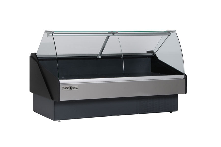 Hydra-Kool KFM-CG-50-S Fresh Meat Curved Glass Deli Case - Top Restaurant Supplies