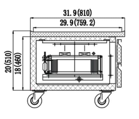 IKON ICBR-74 Chef Base, 74" Wide, 11.1 Cu. Ft. - Top Restaurant Supplies