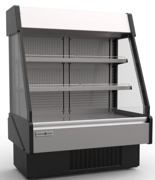 Hydra-Kool KGL-RS-60-S Grab-N-Go Low Profile Case with Front and Rear Loading and Electric Shutter - Top Restaurant Supplies