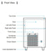 Kool-It KCU-80-AB Undercounter Ice Maker, 73 Lbs. Per Day, Undercounter, Bell Shaped Ice - Top Restaurant Supplies