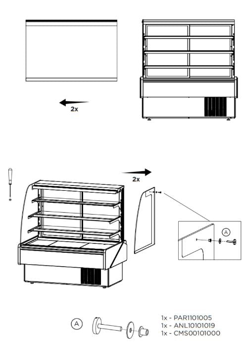 Hydra Kool KBD-CG-40-D Curved Glass Bakery Deli Case - Top Restaurant Supplies