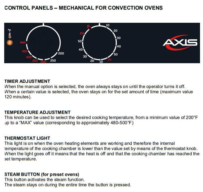 Axis AX-513 Half Size Convection Oven, Manual Controls, 3 Shelves - Top Restaurant Supplies