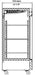 SABA S-23FG 29" One Glass Door Reach-In Freezer Stainless Steel, 23 Cu. Ft. - Top Restaurant Supplies