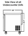 Kool-It KUCF-60-2 60??Undercounter Freezer, 16.7 Cu. Ft. - Top Restaurant Supplies