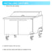 KOOL-IT KUCF-48-2   UNDERCOUNTER FREEZER - 48in - Top Restaurant Supplies