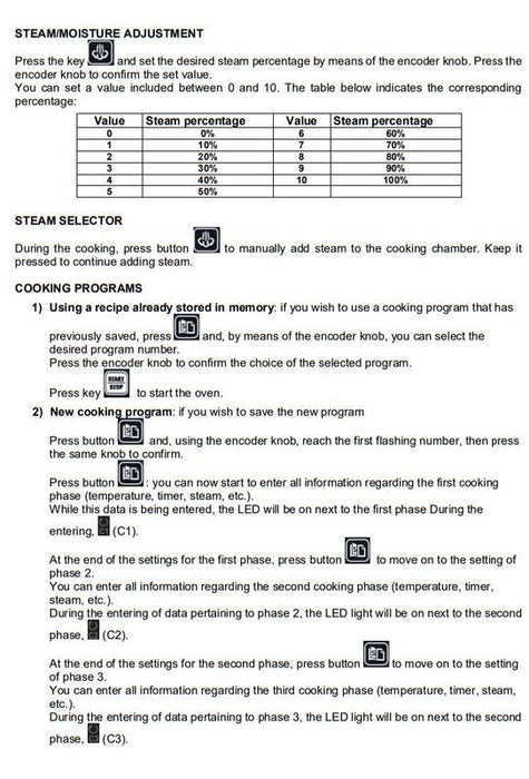 Axis AX-CL06D Full Size Combi Oven Digital Controls - Reversing Fans - 6 Shelves - Top Restaurant Supplies