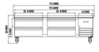 IKON ICBR-74 Chef Base, 74" Wide, 11.1 Cu. Ft. - Top Restaurant Supplies