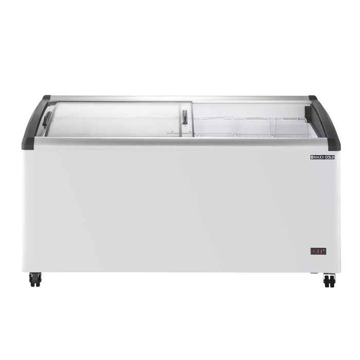 MXF64CHC-7 Maxx Cold 7-Basket Glass Display Chest Freezer Merchandiser, 64” Wide - Top Restaurant Supplies