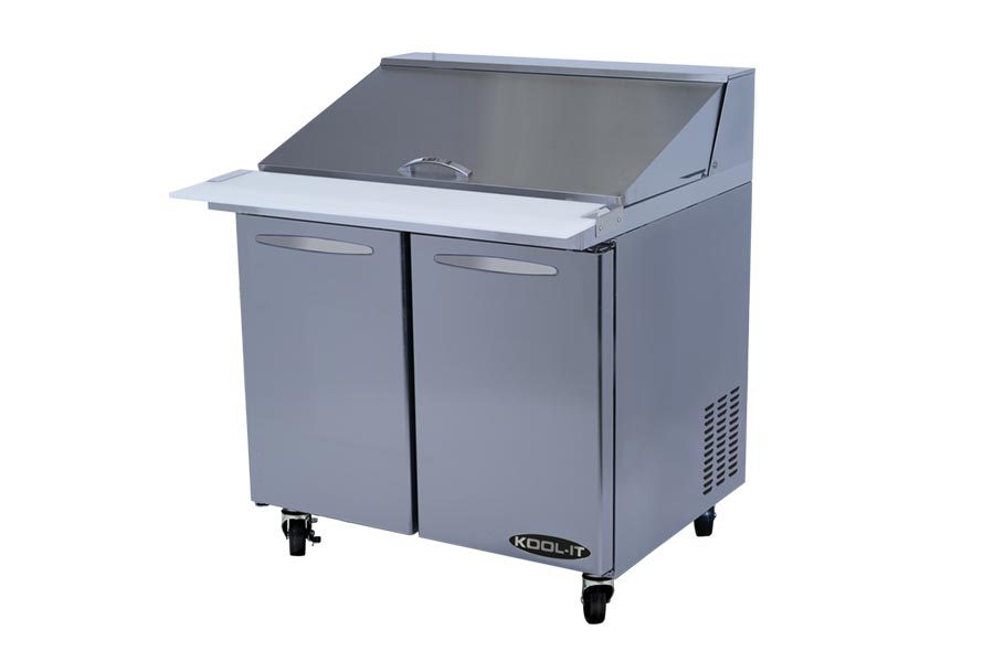 KOOL-IT KSTM-36-2  SANDWICH PREP TABLE - MEGATOP - 36in - Top Restaurant Supplies
