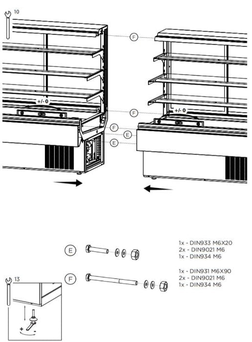Hydra Kool KBD-CG-40-S Curved Glass Bakery Deli Case - Top Restaurant Supplies