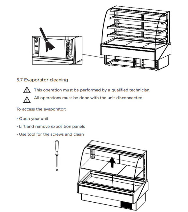 Hydra Kool KBD-CG-40-S Curved Glass Bakery Deli Case - Top Restaurant Supplies