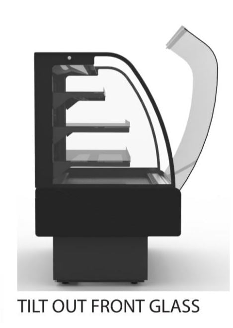 Hydra Kool KBD-CG-40-S Curved Glass Bakery Deli Case - Top Restaurant Supplies