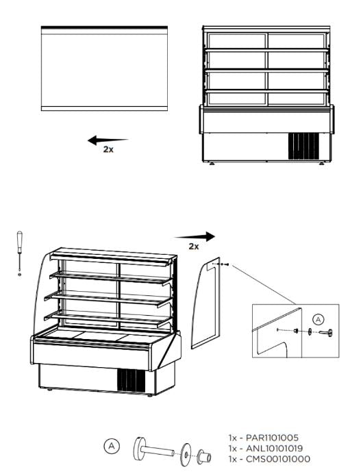 Hydra Kool KBD-CG-50-D Curved Glass Bakery Deli Case - Top Restaurant Supplies