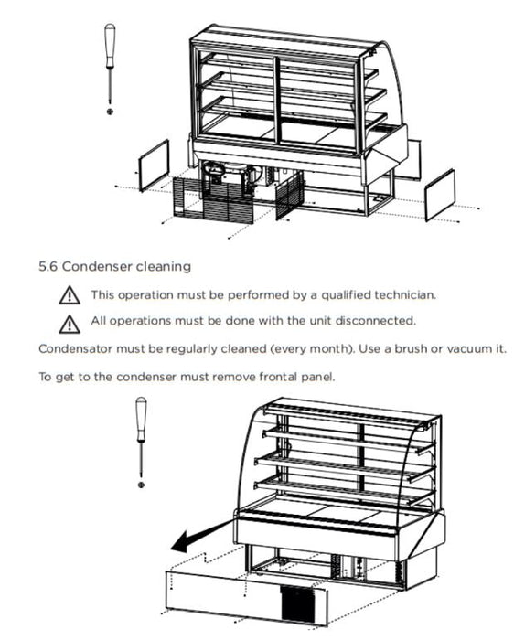 Hydra Kool KBD-CG-50-D Curved Glass Bakery Deli Case - Top Restaurant Supplies