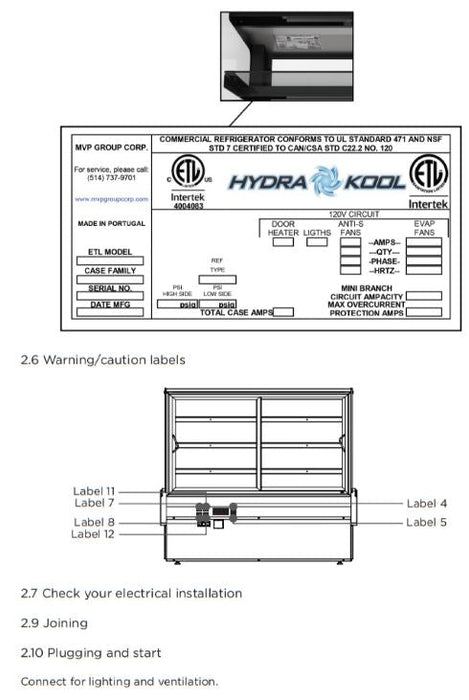 Hydra Kool KBD-CG-50-D Curved Glass Bakery Deli Case - Top Restaurant Supplies