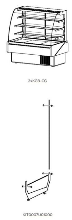 Hydra Kool KBD-CG-50-S Curved Glass Bakery Deli Case - Top Restaurant Supplies