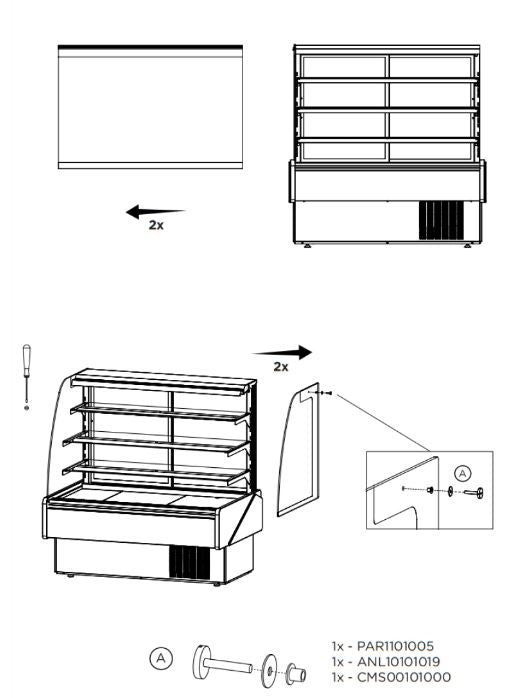 Hydra Kool KBD-CG-50-S Curved Glass Bakery Deli Case - Top Restaurant Supplies