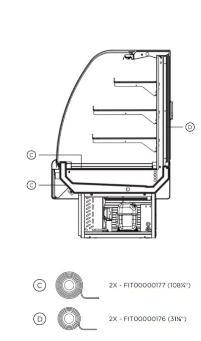 Hydra Kool KBD-CG-50-S Curved Glass Bakery Deli Case - Top Restaurant Supplies