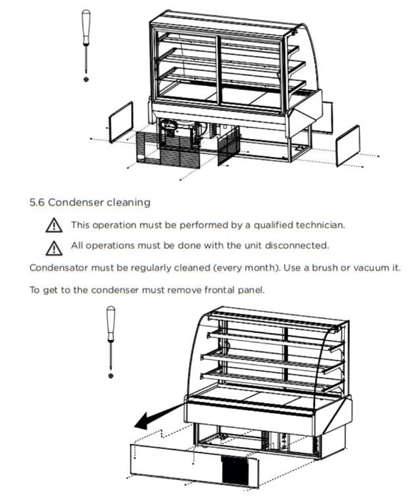 Hydra Kool KBD-CG-50-S Curved Glass Bakery Deli Case - Top Restaurant Supplies