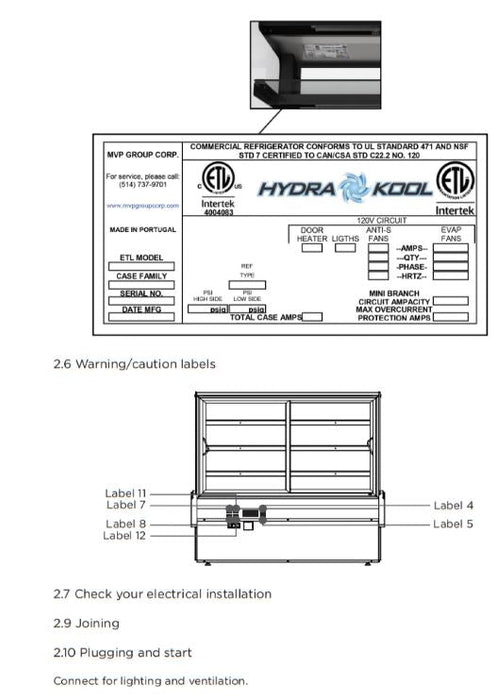 Hydra Kool KBD-CG-50-S Curved Glass Bakery Deli Case - Top Restaurant Supplies