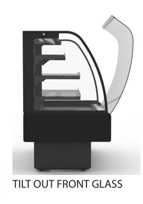 Hydra Kool KBD-CG-50-S Curved Glass Bakery Deli Case - Top Restaurant Supplies