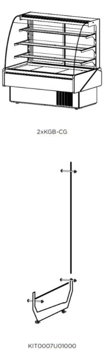 Hydra Kool KBD-CG-60-S Curved Glass Bakery Deli Case - Top Restaurant Supplies