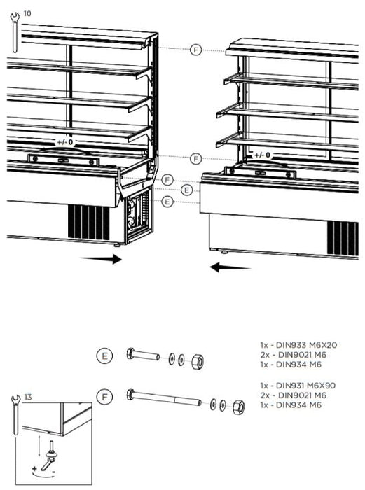 Hydra Kool KBD-CG-60-S Curved Glass Bakery Deli Case - Top Restaurant Supplies