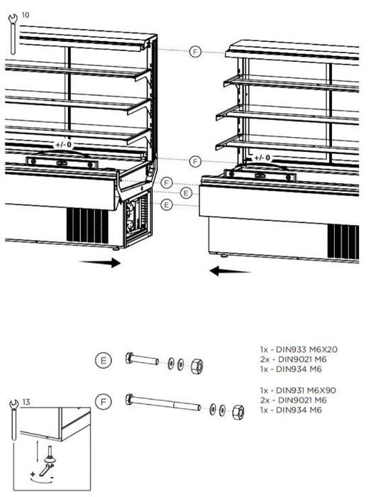 Hydra Kool KBD-CG-80-S Curved Glass Bakery Deli Case - Top Restaurant Supplies