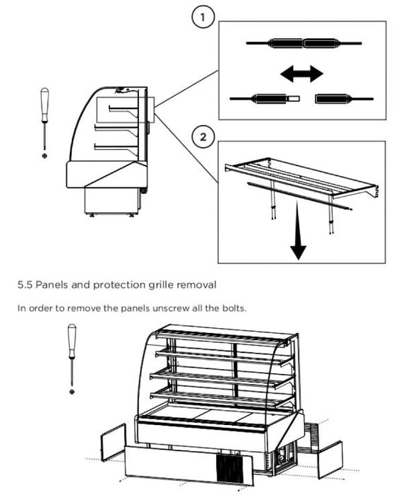 Hydra Kool KBD-CG-80-S Curved Glass Bakery Deli Case - Top Restaurant Supplies