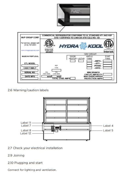 Hydra Kool KBD-CG-80-S Curved Glass Bakery Deli Case - Top Restaurant Supplies