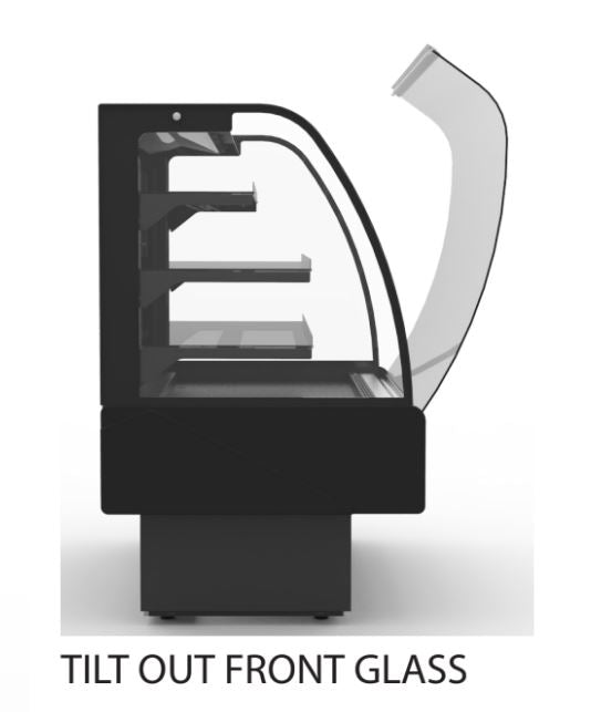 Hydra Kool KBD-CG-80-S Curved Glass Bakery Deli Case - Top Restaurant Supplies