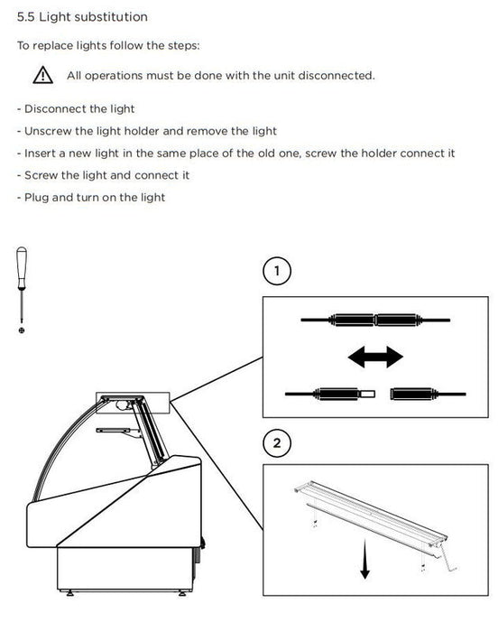 Hydra-Kool KFM-CG-100-S Fresh Meat Curved Glass Deli Case - Top Restaurant Supplies