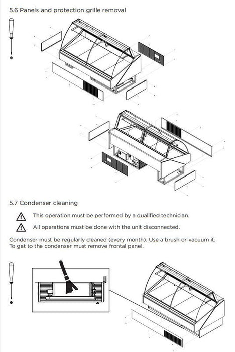 Hydra-Kool KFM-CG-100-S Fresh Meat Curved Glass Deli Case - Top Restaurant Supplies