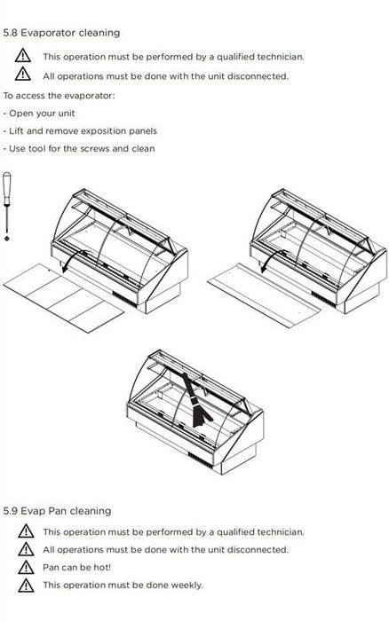 Hydra-Kool KFM-CG-100-S Fresh Meat Curved Glass Deli Case - Top Restaurant Supplies