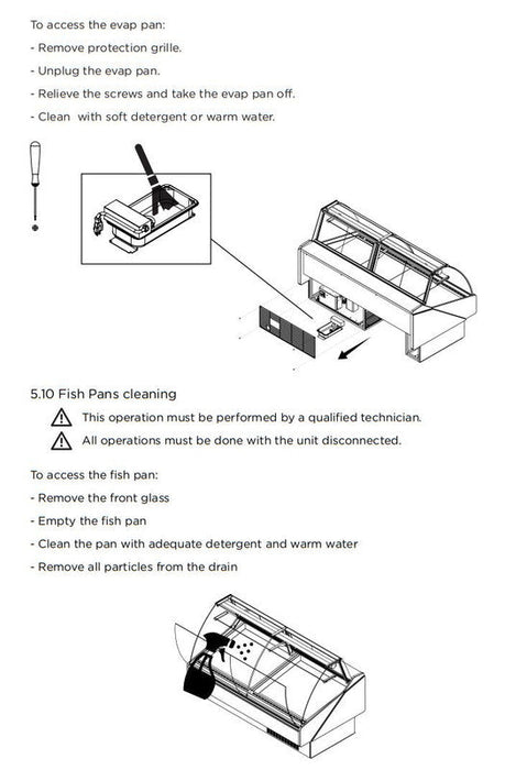 Hydra-Kool KFM-CG-100-S Fresh Meat Curved Glass Deli Case - Top Restaurant Supplies