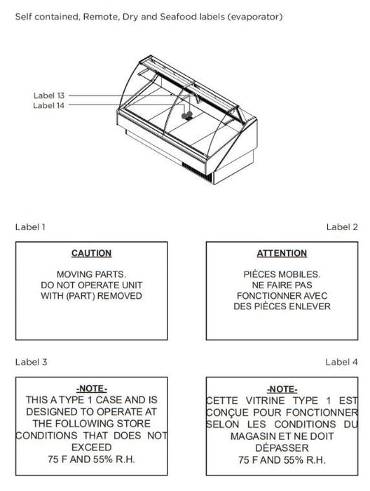 Hydra-Kool KFM-FG-40-S Fresh Meat Flat Glass Deli Case - Top Restaurant Supplies