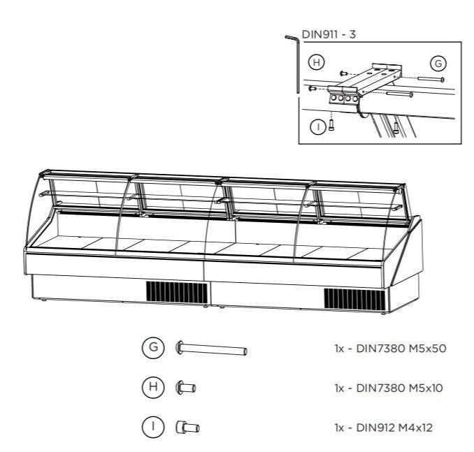 Hydra-Kool KFM-FG-40-S Fresh Meat Flat Glass Deli Case - Top Restaurant Supplies