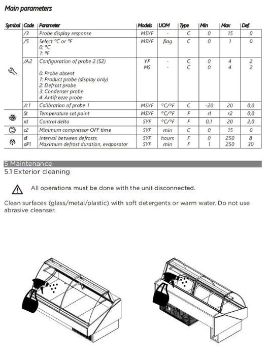 Hydra-Kool KFM-FG-40-S Fresh Meat Flat Glass Deli Case - Top Restaurant Supplies