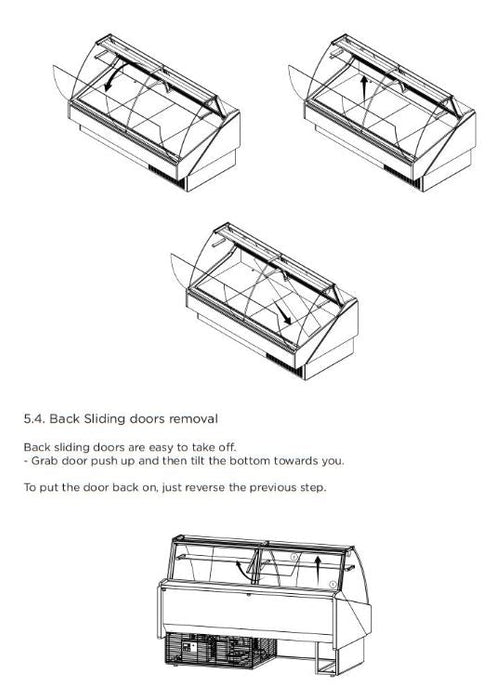 Hydra-Kool KFM-FG-40-S Fresh Meat Flat Glass Deli Case - Top Restaurant Supplies