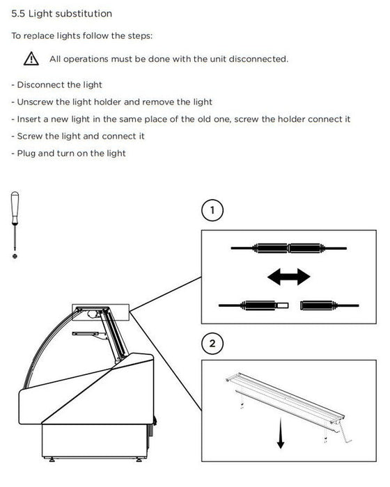 Hydra-Kool KFM-FG-50-S Fresh Meat Flat Glass Deli Case - Top Restaurant Supplies