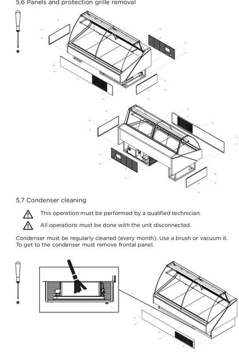 Hydra-Kool KFM-FG-50-S Fresh Meat Flat Glass Deli Case - Top Restaurant Supplies