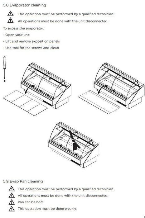 Hydra-Kool KFM-FG-50-S Fresh Meat Flat Glass Deli Case - Top Restaurant Supplies