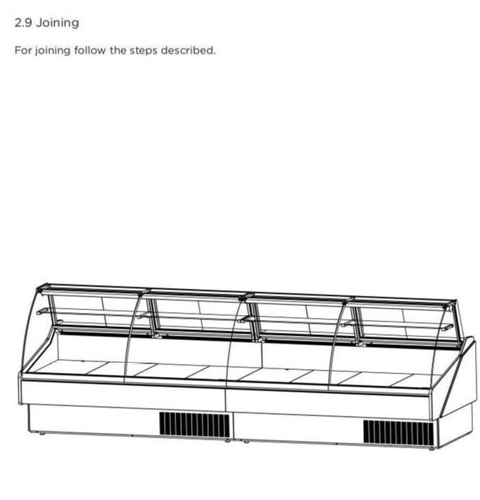 Hydra-Kool KFM-FG-80-S Fresh Meat Flat Glass Deli Case - Top Restaurant Supplies