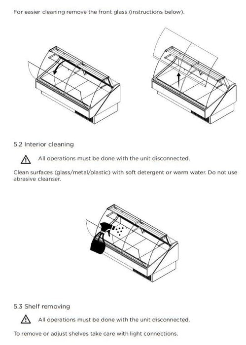 Hydra-Kool KFM-FG-80-S Fresh Meat Flat Glass Deli Case - Top Restaurant Supplies