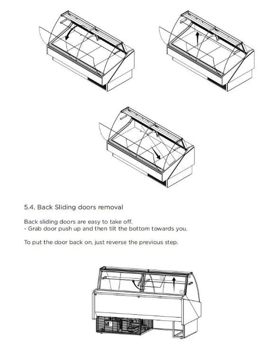 Hydra-Kool KFM-FG-80-S Fresh Meat Flat Glass Deli Case - Top Restaurant Supplies