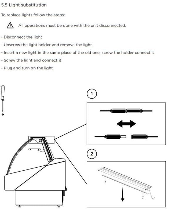 Hydra-Kool KFM-FG-80-S Fresh Meat Flat Glass Deli Case - Top Restaurant Supplies