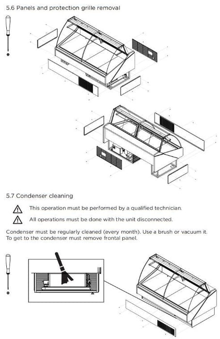 Hydra-Kool KFM-FG-80-S Fresh Meat Flat Glass Deli Case - Top Restaurant Supplies