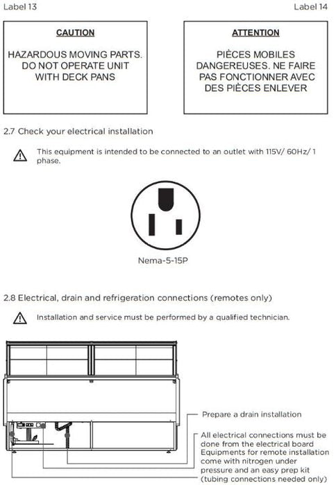 Hydra-Kool KFM-OF-100-S Fresh Meat Open Front Deli Case - Top Restaurant Supplies
