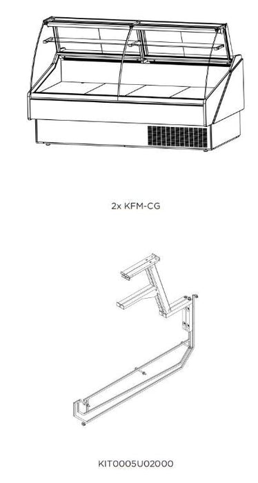 Hydra-Kool KFM-OF-100-S Fresh Meat Open Front Deli Case - Top Restaurant Supplies