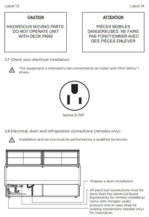 Hydra-Kool KFM-OF-120-S Fresh Meat Open Front Deli Case - Top Restaurant Supplies